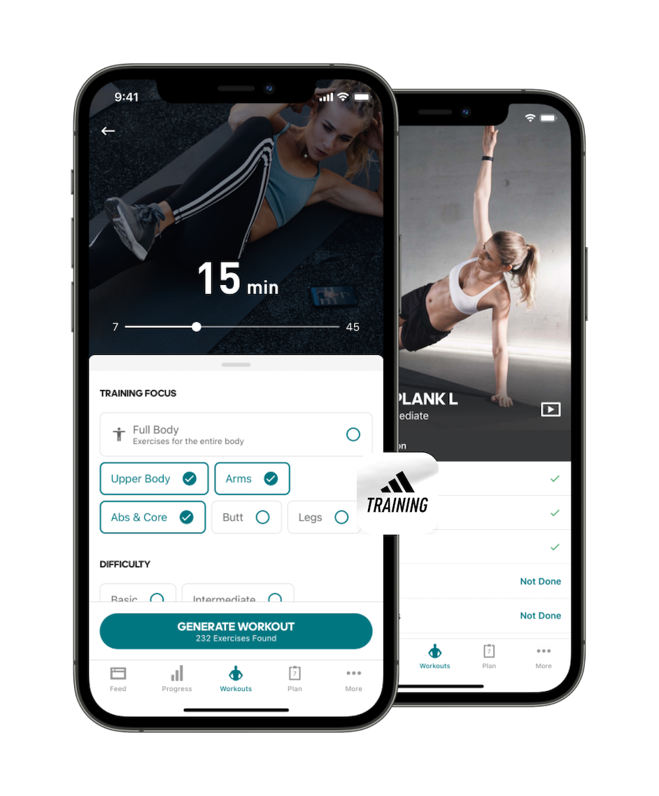 App adidas Runtastic: adidas Running e adidas Training